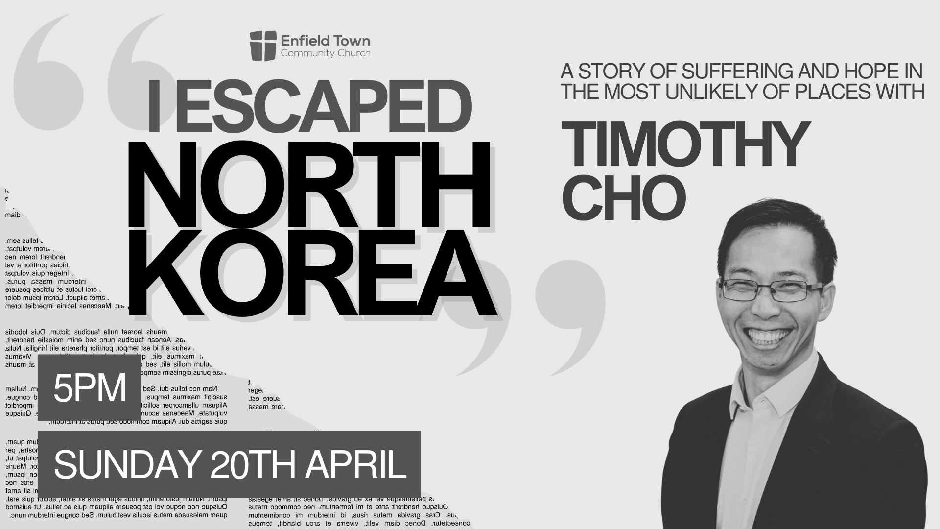 Timothy Cho Easter
